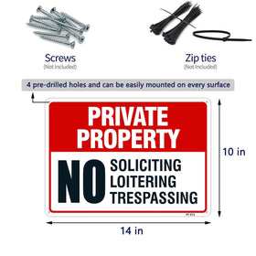 Dxyizus No Trespassing Sign front-yard gate display improves property awareness.