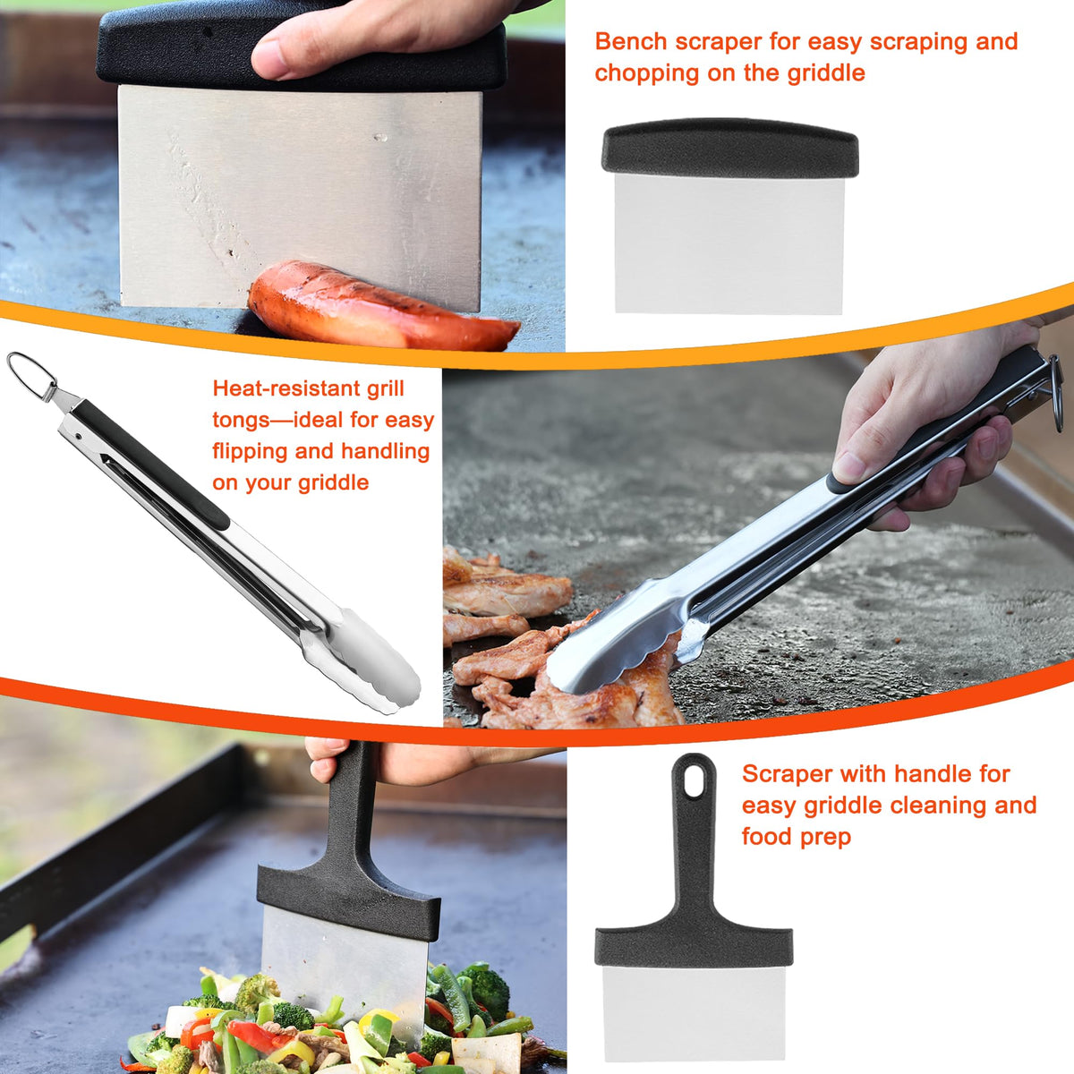 DY DECENT FAMILY burger press and melting dome for even searing and press-and-serve convenience.