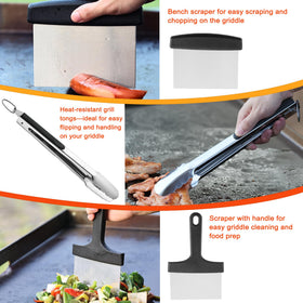 DY DECENT FAMILY burger press and melting dome for even searing and press-and-serve convenience.