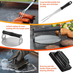 DY DECENT FAMILY dishwasher-safe tools make washing easier after grilling sessions.