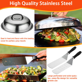 DY DECENT FAMILY oversized spatulas for precise flipping with ergonomic grip.