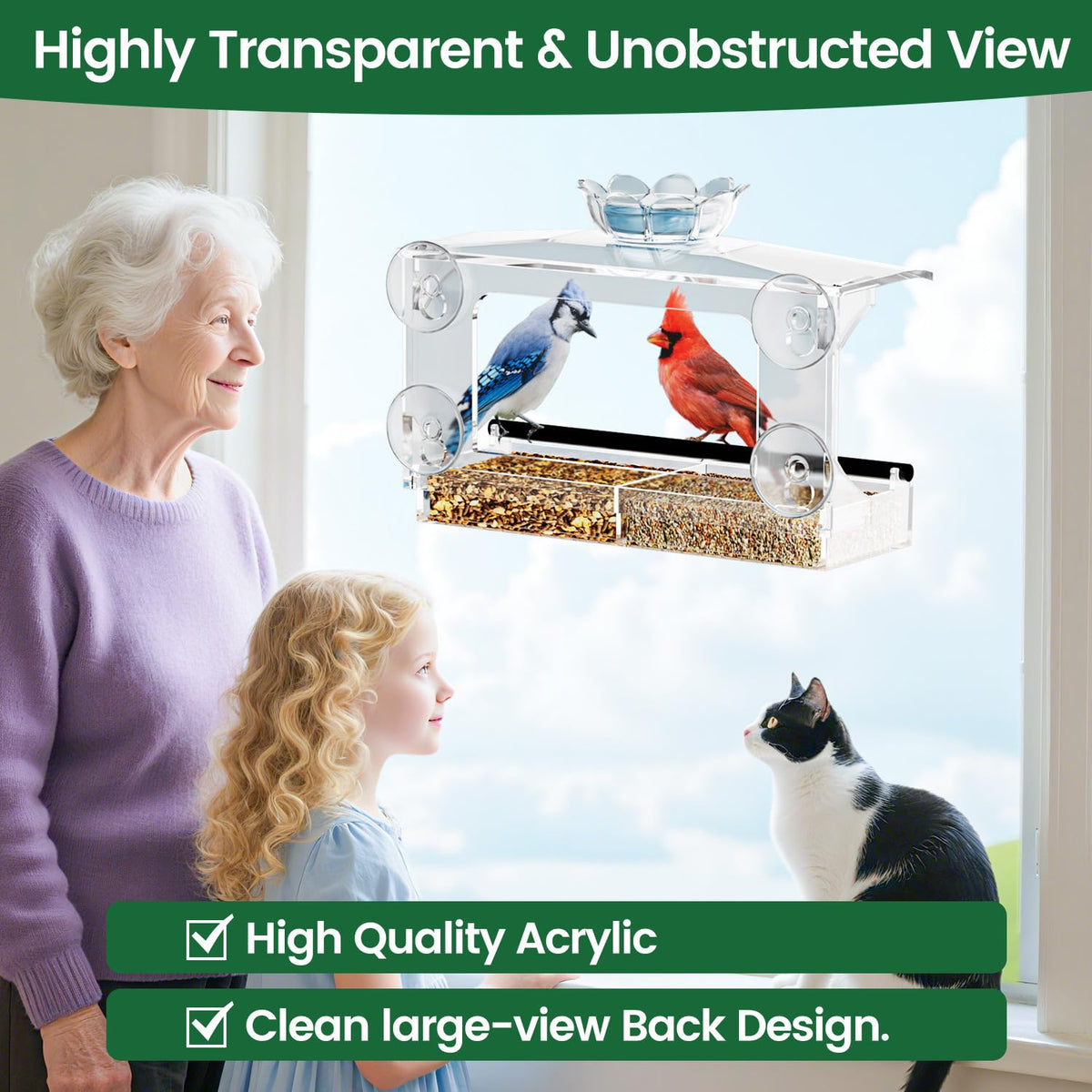 DY-SKTY removable bird bath on top for outdoor use