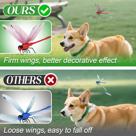 Dyale dragonfly clip lifelike 3D design enhances patios and lawns.