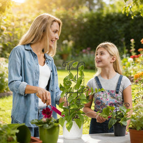 DYBEEDUAL climbing plant trellis helps train vines like pothos and monstera with style.