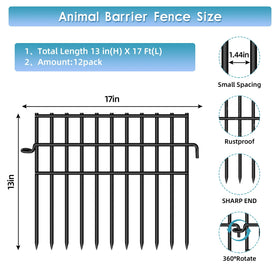 Dyemair bottom-gap blocker fence deters digging and escape attempts around beds.
