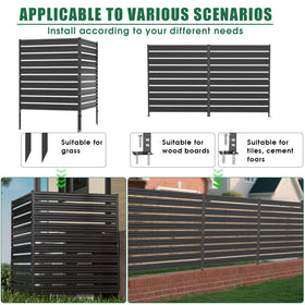 Dyemair galvanized steel fence close-up shows durable, rust-resistant surface.
