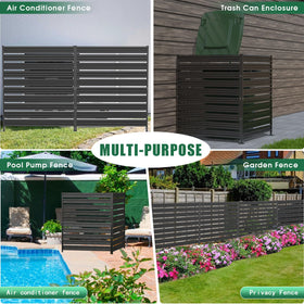 Dyemair outdoor yard privacy wall blends with garden aesthetics while adding privacy.