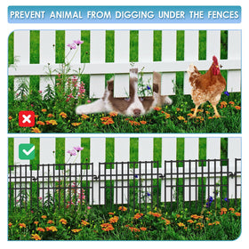 Dyemair ring-connect design enables tool-free installation around garden borders.