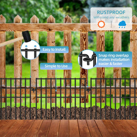 Dyemair total 17ft coverage from 12 pieces offers flexible border options.
