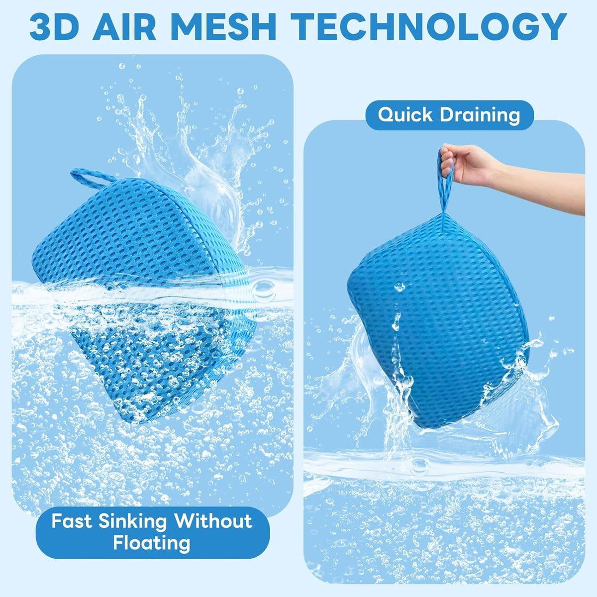 DYEENL breathable 3D air mesh keeps you cool and dry
