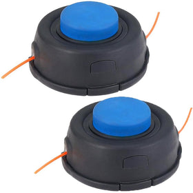 Dylawnio 2-pack 128LD T25 trimmer head front view showing compatibility for Husqvarna