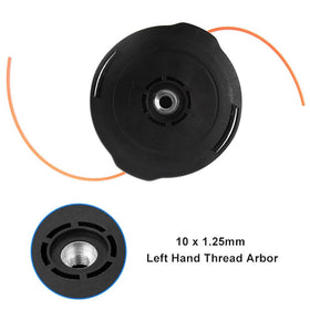 Dylawnio 2-pack 128LD T25 trimmer head packaging highlighting quick swap compatibility