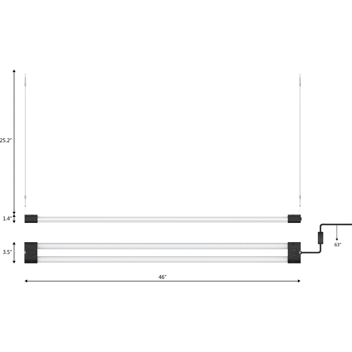 DYMOND BoostGro black 4 ft tubes fit compact indoor spaces.