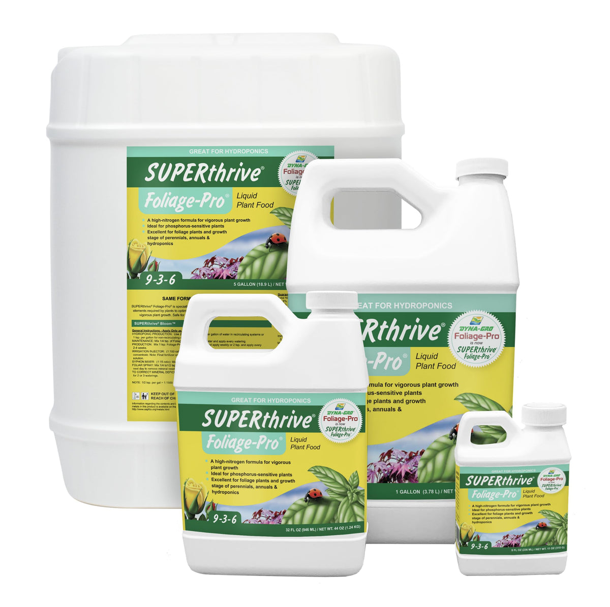 Dyna-Gro Foliage-Pro quart dosing pour view for easy home application