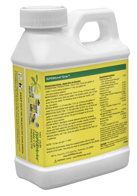 Dyna-Gro Grow label shot highlighting balanced minerals for strong growth.