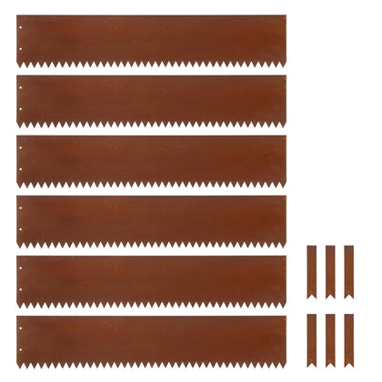 Dyna-Living steel landscape edging 40x8 inch piece defines garden borders.