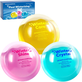 Dynaklearpool 3-in-1 winterizing kit with pool balls ready to protect up to 30,000 gallons.