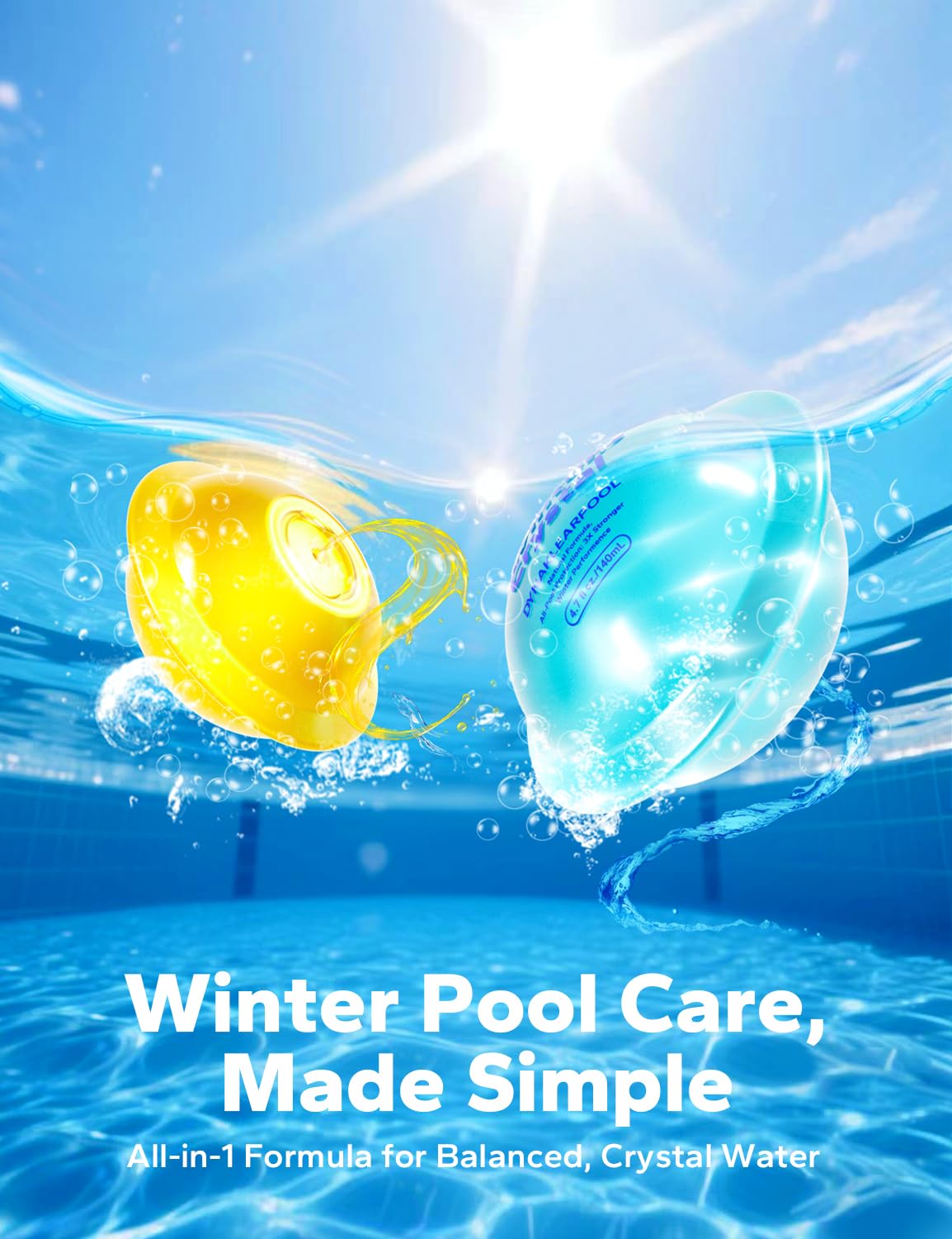Dynaklearpool 3-in-1 winterizing kit works for pools up to 30,000 gallons.
