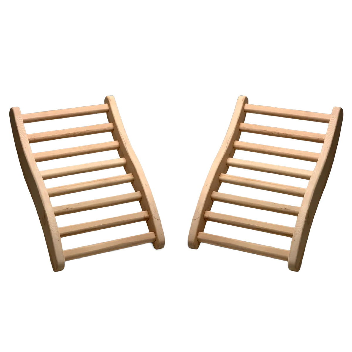 Dynamic Saunas S-shaped backrest assembly-ready view for quick home sauna setup