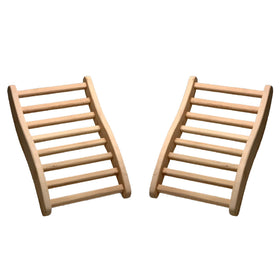 Dynamic Saunas S-shaped backrest assembly-ready view for quick home sauna setup
