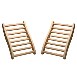 Dynamic Saunas S-shaped backrest assembly-ready view for quick home sauna setup