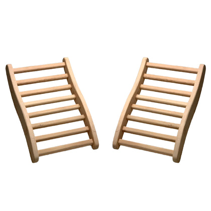 Dynamic Saunas S-shaped backrest assembly-ready view for quick home sauna setup