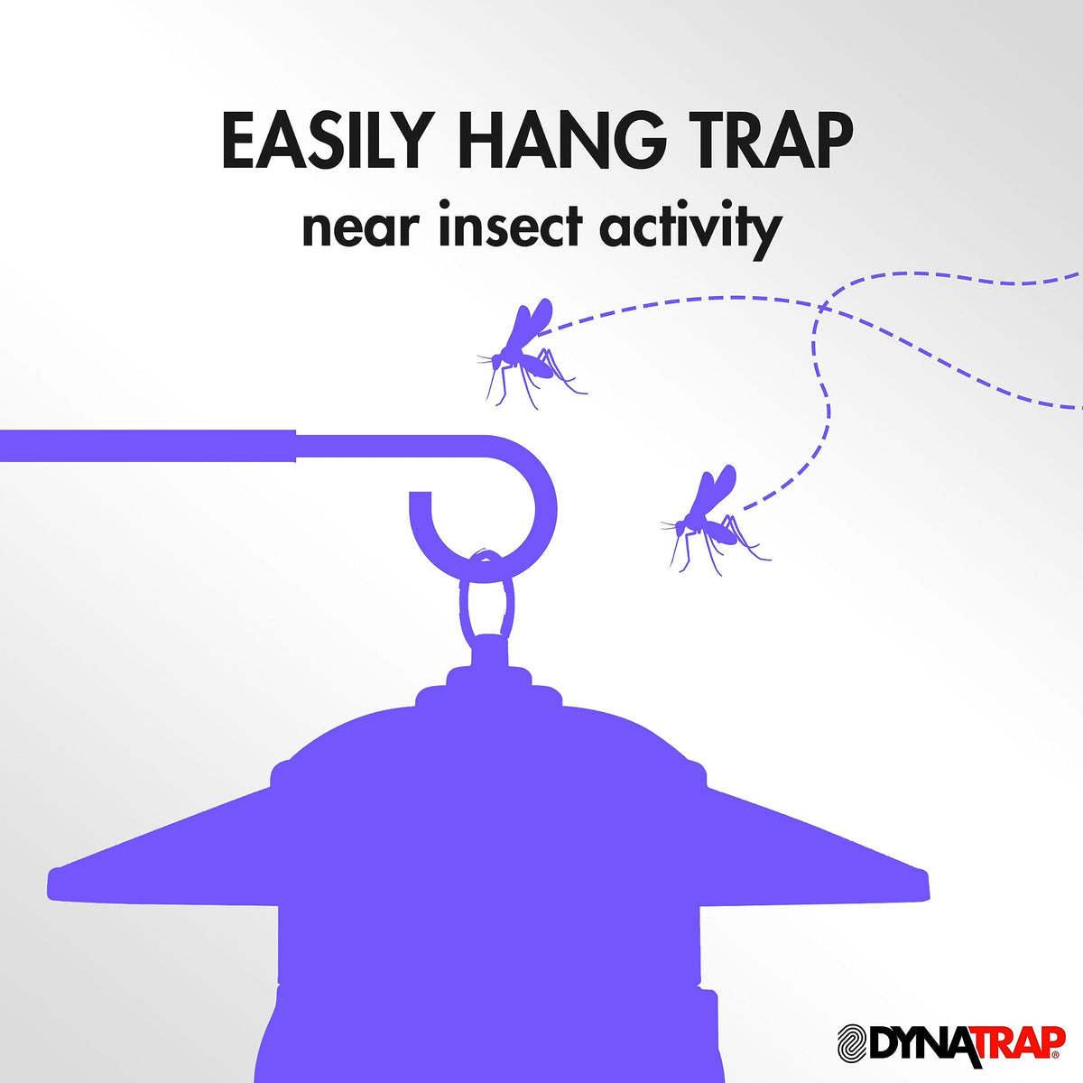 Dynatrap Universal Mount fence attachment for easy placement near problem areas.