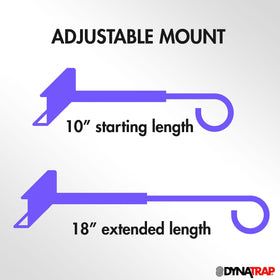 Dynatrap Universal Mount included screws simplify quick setup on wood surfaces.