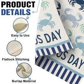 Dyrenson flag weatherproof burlap material for porch display