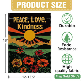 Dyrenson flag side view highlighting double-sided readability and visibility