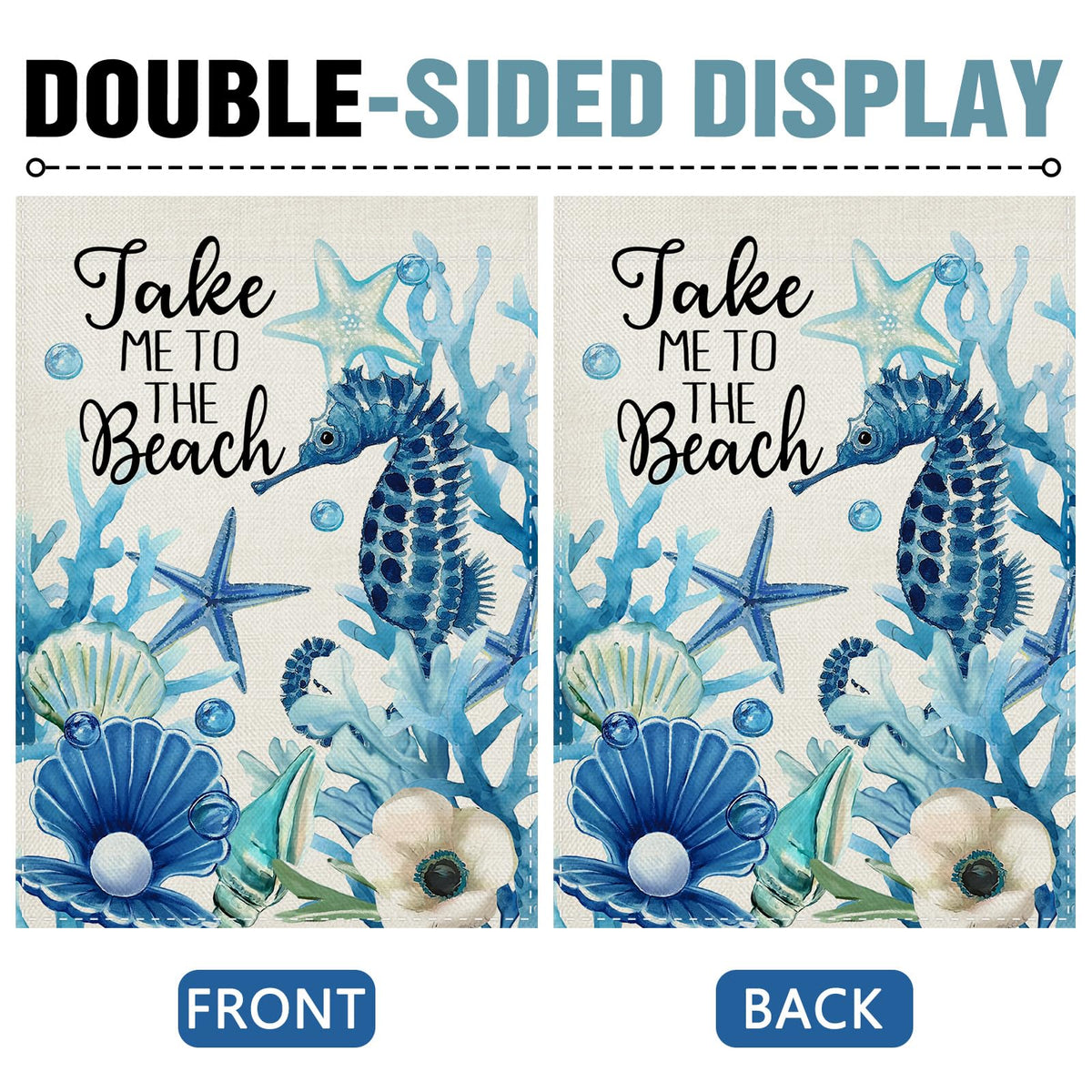 Dyrenson spring anemone burlap flag adds seaside vibe to porch