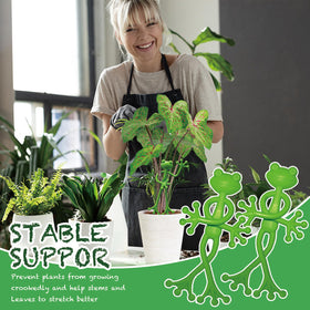 DYULJS indoor-outdoor-frog-clip adapts to any planting setup.