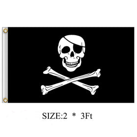 Dyung Tec pirate flags side view highlights lightweight, breezy setup