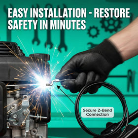 DZBQ zone control cable near engine kill switch for immediate blade stop.