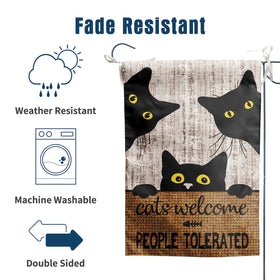 DZGlobal All-weather polyester flag ensures durable year-round garden decor.