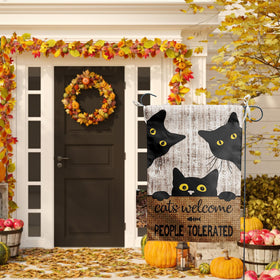 DZGlobal Cat lovers gift flag adds playful charm for women.