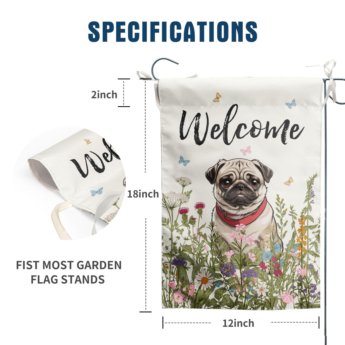 DZGlobal outdoor flag ideal for porch and patio decor.