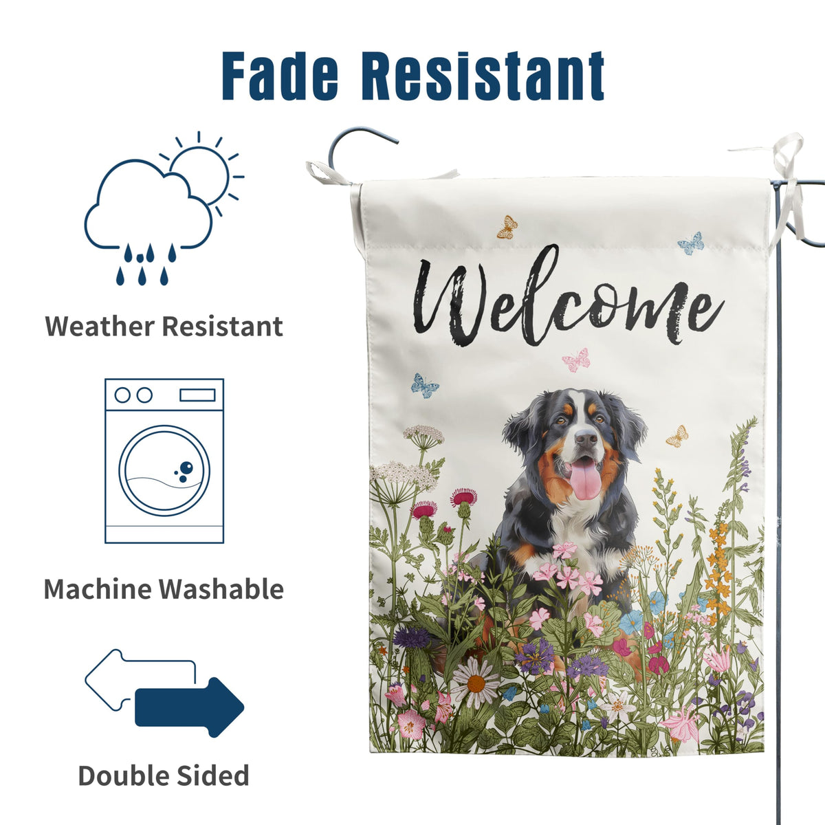 DZGlobal reinforced corners flag designed for long-lasting yard decor