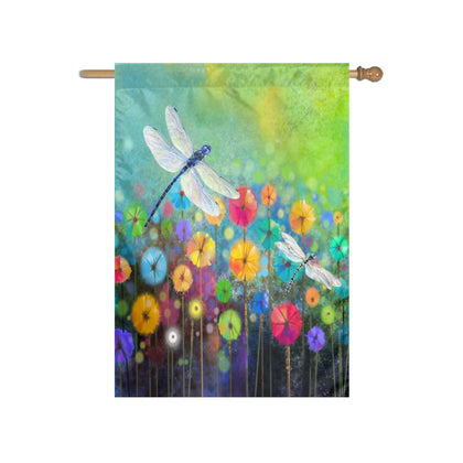 DZGlobal Spring Flower Flag front view for vibrant outdoor porch decor.