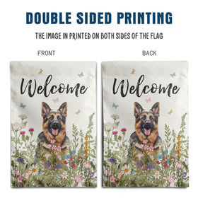 DZGlobal vivid colors on spring-summer garden flag in sun