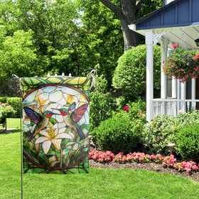 DZGlobal large 28x40 flag suited for porch and lawn display