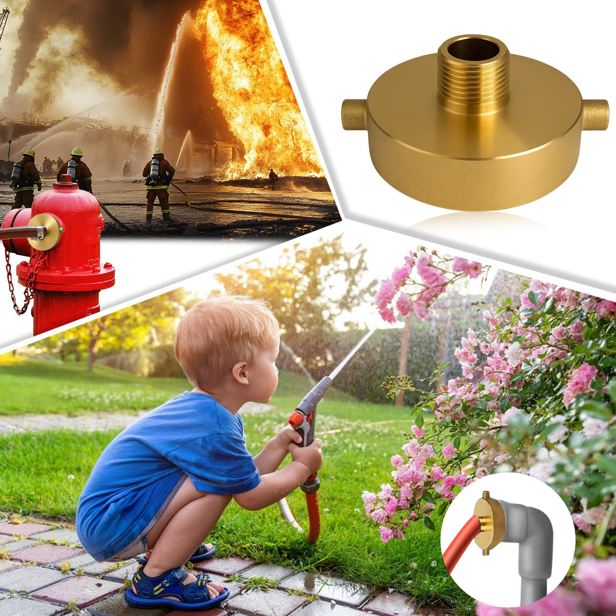 DZQPPC garden hose compatibility with standard hoses for outdoor maintenance.