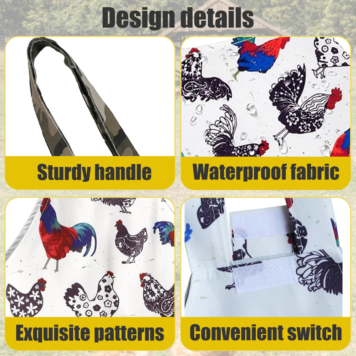 DZXZY versatile poultry carrier in a travel scenario.