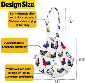 DZXZY hen sling carry bag shown in side view for stability.