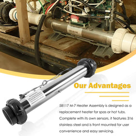 E-cowlboy 58117 heater assembly sensor area supports accurate control.