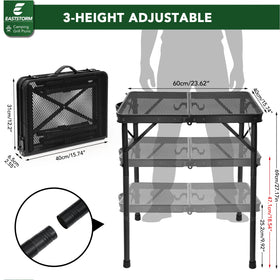 E EASTSTORM Folding Grill Table makes a thoughtful outdoor gift.