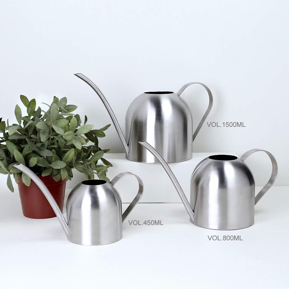 Compact 30 oz water can sized for desks and small planters.