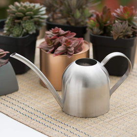 Ergonomic handle design for comfortable plant watering.