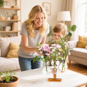 E-ROOM TREND desk-friendly display for easy plant propagation showcase