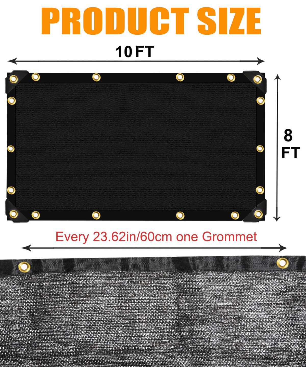 e.share wind and rain protection shade cloth for year-round outdoor use